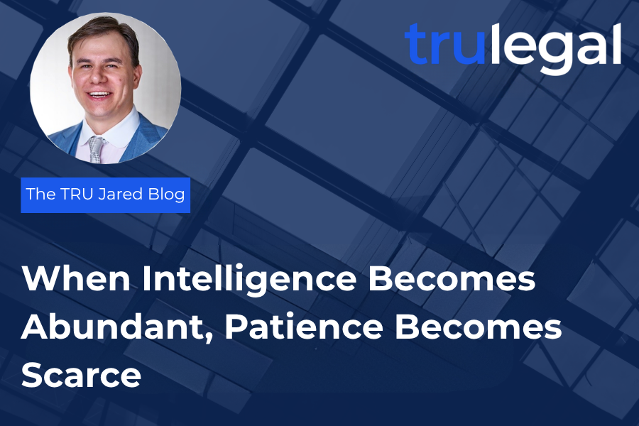 When Intelligence Becomes Abundant, Patience Becomes Scarce